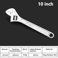ISKU Adjustable Wrench 8 Inch 10 Inch 12 Inch - 10 Inch