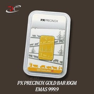 PX PRECINOX GOLD BAR 10GM 999.9 SWITZERLAND GOLD BULLION BAR 10G AU999.9 24K PURE GOLD CERTIFEID GOL