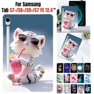 For Samsung Galaxy Tab S7+ S8+ S9+ S10+ S9 S10 FE+ Plus 12.4''13.1''SM-X610 X820 X810 X800 T730 X620