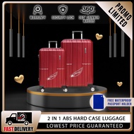 Travel Star 9221 Elegant Hard Case Luggage Set Suitcase Set Bagasi (20 inch + 24 inch)