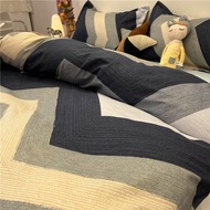 JIFANPAUL | Pure Water Wash Cotton Bed Sheet Set 4-Piece with Duvet Cover