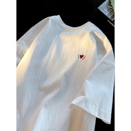 t shirt for men shirt for men Embroidered Heavy 100 Pure Cotton Short-sleeved T-shirt Men's Summer T