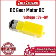 DC Geared Motor / 65MM Wheel, Motor TT 130 Dual Shaft w/ Yellow Gear Box, Compatible Arduino UNO NANO, any Motor Driver