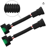 2 PCS H11/H8 Pigtail Soket Pendawaian Abah-abah Soket Penyambung Wayar Kabel Sambungan Palam untuk L