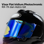 Flat Visor Arai RX7X Astro GX GMA Iridium Photochromic/ by Clean - Arai Full Face Helmet Glass GMA G