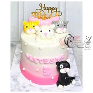 Kue Ulang Tahun Kucing / Kitten Cake / Kitty Cake / Cat Cake 