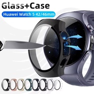 Hard PC Case Glass For Huawei Watch 5 42mm 46mm Cover All-Around Screen Protector Bumper for Huawei 