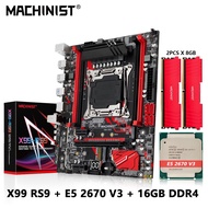 MACHINIST E5 RS9 Motherboard combo LGA 2011-3 Set kit With Xeon E5 2670 V3 CPU Processor and 16GB DDR4 RAM Memory NVME M.2