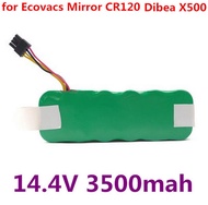 14.4V 3500mAh Vacuum Cleaner Battery  For Panda X500 X600 For Ecovacs Mirror CR120 For Dibea X580