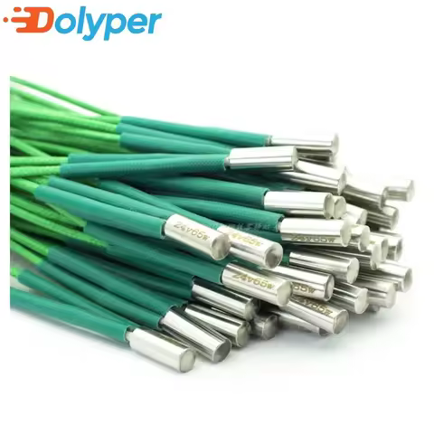 3D Printer Cartridge Heater Green High Power 24V 50/65W φ6mm×15mm Heating Tube Rod for Voron 0.1/1.8