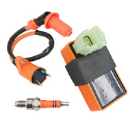 High Performance Ignition Coil Racing 6pin CDI Spark Plug Set for Gy6 150cc 125cc 50cc Scooter Motor