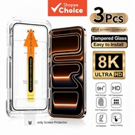Premium HD Tempered Glass Screen Protector for iPhone 17/16/15/14/13/12/11 Pro Max Ultra-Clear Trans