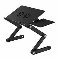 Adjustable Laptop Stand for Bed &amp; Sofa,Portable Laptop Table Stand with 2 CPU Cooling Fans,Remova...