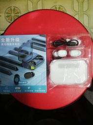 「電量顯示」真無線立體聲智能觸控型藍芽耳機-白色"Battery Display" True Wireless Stereo Smart Touch Bluetooth side backpack - White