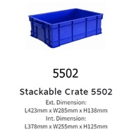Stackable Industrial Crate Container (5502)