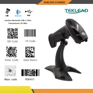 TEKLEAD 2D Barcode Scanner for Supermarket Retail Store Shop 1D QR PDF417 Barcode Reader Bluetooth 2