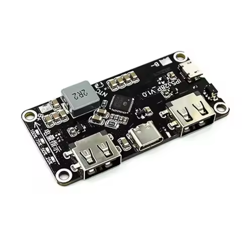 IP5328P Dual USB 18650 Battery Charger treasure Tpye-c 3.7V to 5V 9V 12V Step up Fast Quick Charger 