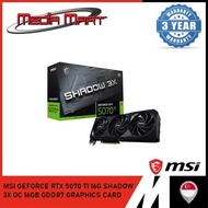 MSI GEFORCE RTX 5070 TI 16G SHADOW 3X OC 16GB GDDR7 GRAPHICS CARD