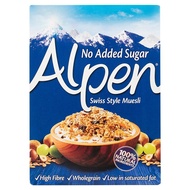 Alpen Muesli Bret อัลเพน มูสลี่ เกล็ดข้าวโอ๊ตและข้าวสาลี ผสมผลไม้ถั่ว (UK Imported) 560g.