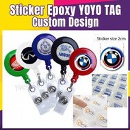 50pcs_STICKER Yoyo_Sticker 3D_Sticker emboss Epoxy