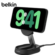 贝尔金（BELKIN）苹果无线充电器 Qi2认证磁吸无线快充 便携可折叠 iPhone15W快充 兼容MsgSafe WIA008黑