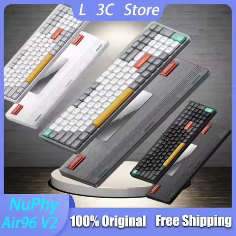NuPhy Air96 V2 Wireless Mechanical Keyboard Tri Mode Hot Swap Long Endurance Low Noise QMK VIA Custo