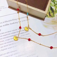 硬金祥雲➕18K金肖邦腳鏈