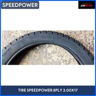 ♠ ☇◑  TIRE 3.00X17 300X17 8PLY SPEEDPOWER SPEED POWER TRACTOR TYPE REAR