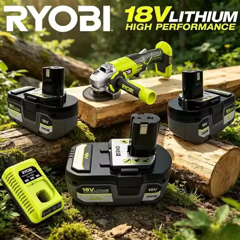 Genuine RYOBI ONE+ 18V 8.0Ah Replaceable High-Capacity Battery,Enhanced Li-ion for Longer Runtime Al