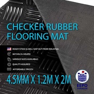 EEPO Checker Rubber Flooring Mat 4.5mm x 1.2m x 1m