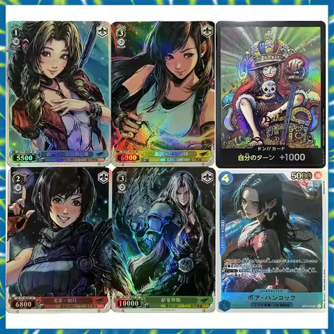 ZXK Anime Goddess Story DIY ACG Tifa Lockhart Boa Hancock Premium Flash Card Collectible Card Christ