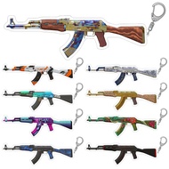 AK47 CS2 CSGO keychain mica acrylic multi-skin gun model Redline Slate Wild Lotus backpack decoratio