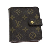 路易威登 Monogram 緊湊型拉鍊皮夾 M61667 LV 正品 yk12569