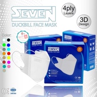 Masker Seven Duckbill 4 Ply (20 pcs) / Seven Duckbill Face Mask 4Ply