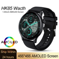 New HK85 Smart Watch Men AMOLED Screen NFC Waterproof Sport Fitness Tracker Bluetooth Call Smartwatc