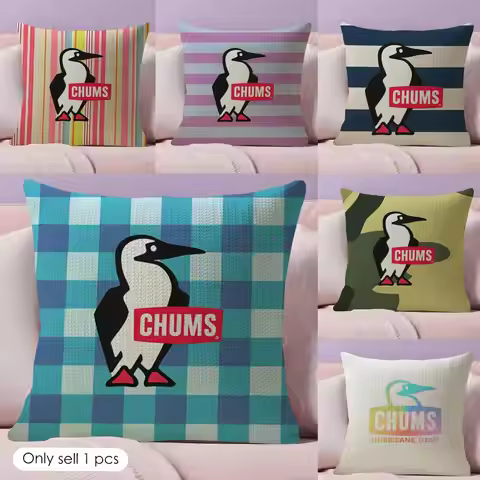 Brand fashion C-Chums Cushion Cover Natural Linen Pillow Cover Double-Sided Print Cushion Case for S