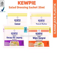 Kewpie Salad Dressing Sachet Roasted Sesame, Spicy Tomato, Caesar, Japanese Style Soy Sauce 25ml