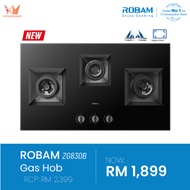 ROBAM 86cm Built In Gas Hob ZG830B / Dapur Gas ZG-830B / Gas Stove / KUTCHENHAUSS