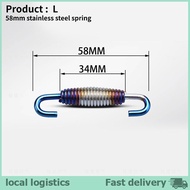 H&Z 43mm-85mm Motorcycle Exhaust Spring Hooks Stainless Steel Exhaust Front Middle Link  Rotatable M