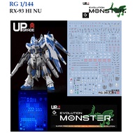 [MONSTER] RG36  RG 1/144  RX-93 HI NU GUNDAM WATER SLIDE DECAL FLUORESCENT