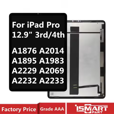 For iPad Pro 12.9" 3rd 4th Gen LCD Display Touch Screen Digitizer Assembly A1876 A2014 A1895 A1983 A