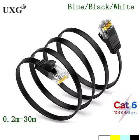 2m 3m 5m10m 30m RJ45 CAT 6 cable CAT6 Flat UTP Ethernet Network Cable RJ45 Patch LAN cat6a RJ 45 abl