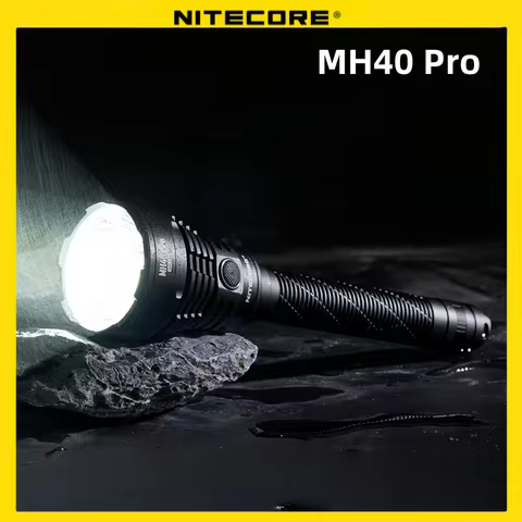 NITECORE MH40 Pro Flashlight 3500 lumens trouch Ultra Bright Long Range Hunting flashlamp included w
