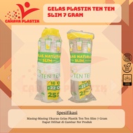 Plastic Cups FlatBENING 18oz 22oz Weight 7GR Contents 50pcs Slim Glass/s Juice Glass/s Iced Tea Glas