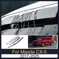 Door Visor For Mazda CX-5 2017-2025 CX5 CX 5 2018 2019 2020 2021 2022 2023 2024 Rain Guards Window V