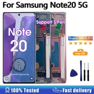 6.7"Super AMOLED For Samsung Note20 N980F LCD Display Touch Screen Digitizer Assembly For Samsung No