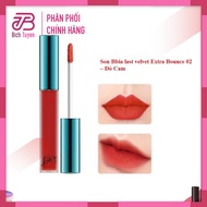 Màu 02 - Son Bbia Last Velvet Lip Tint - Đỏ Cam - Son Kem Lì Last Velvet Lip Tint Màu Đỏ Cam - #02 E