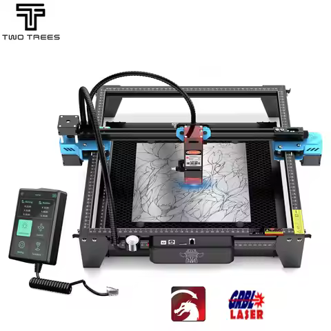 Twotrees TTS-10 Pro 80W Laser Engraver Add Touch screen Metal Laser Engraving Machine DIY Logo Print
