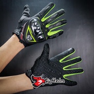 SCOYCO TOUCH SCREEN GLOVES | MC44 GREEN | MOTORCYCLE RIDING GLOVES