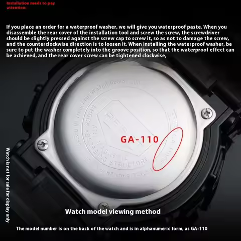 For Casio G-SHOCK GA2100 waterproof ring bottom cover sealing ring GA110/100 GA1000 DW5600 rubber wa